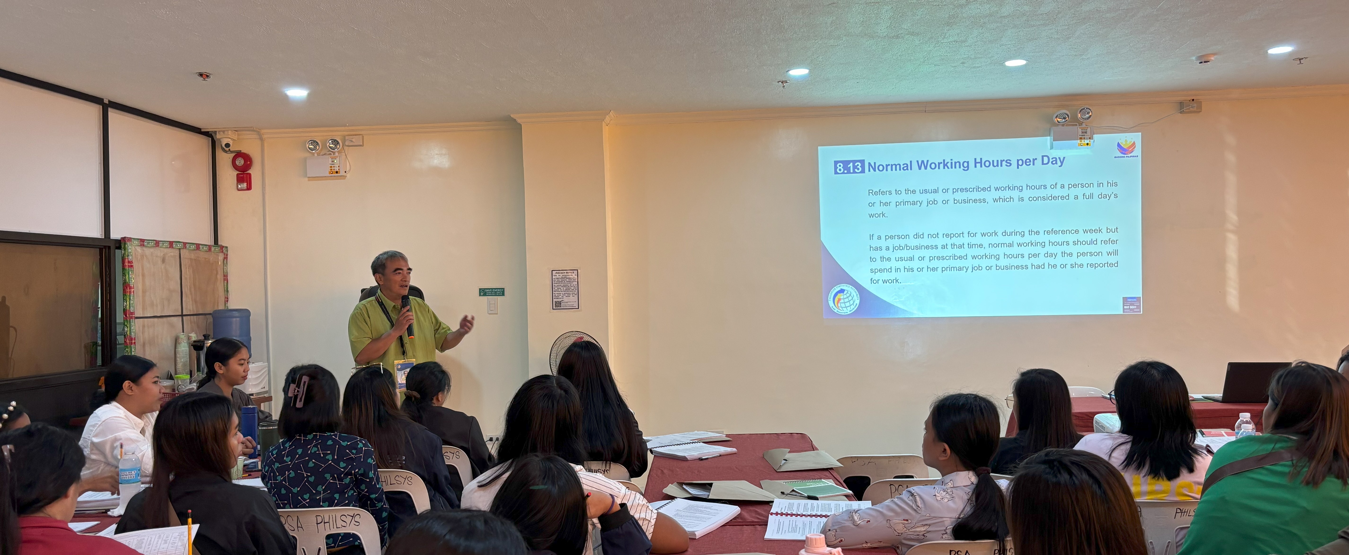 CSS Delano C. Bolislis, Jr. delivers an encouraging message to the participants.