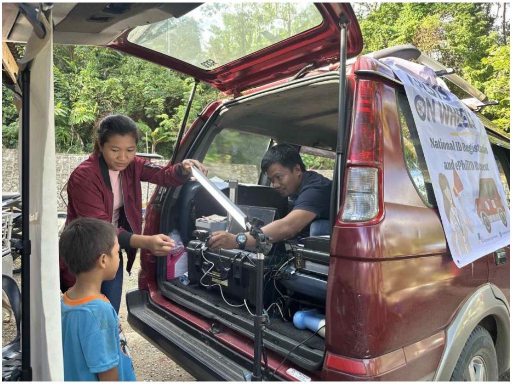 ID Natin ‘To. Inclusive identification system means anyone who wants to have the national ID and is qualified can have one. A resident of Paracelis registers to PhilSys through PhilSys on Wheels.