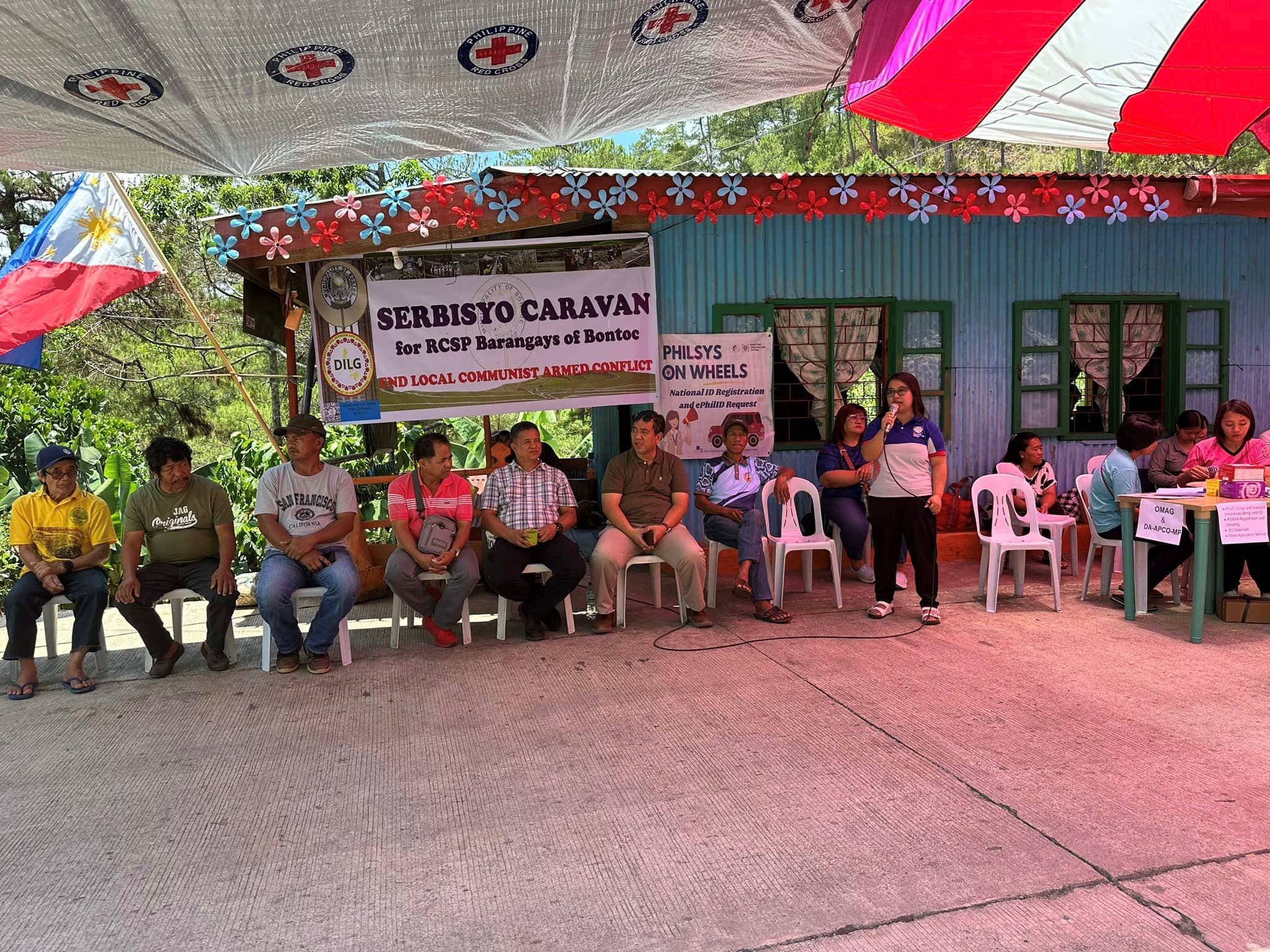 FP Harriet Pidlao sharing the process of registration at Balili, Bontoc