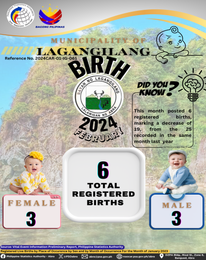 VITAL STATISTICS (BIRTH) February 2024 - Lagangilang