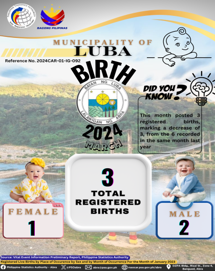 VITAL STATISTICS (BIRTH) March 2024 - Luba