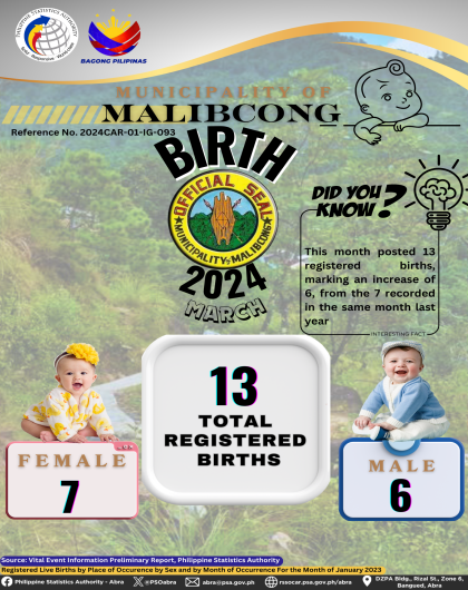 VITAL STATISTICS (BIRTH) March 2024 - Malibcong