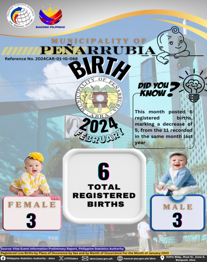 VITAL STATISTICS (BIRTH) February 2024 - Peñarrubia