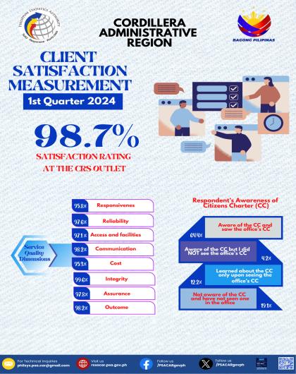 1st Quarter 2024 Client Satisfaction Measurement