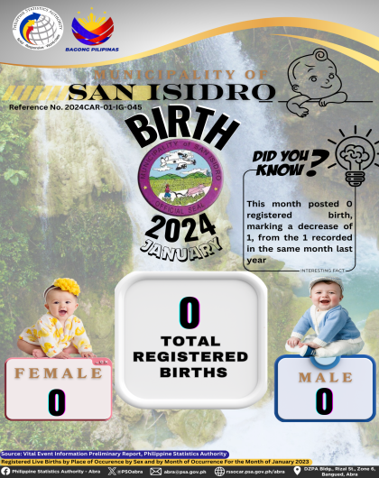 VITAL STATISTICS (BIRTH) January 2024 - San Isidro