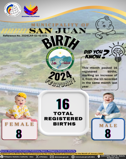 VITAL STATISTICS (BIRTH) February 2024 - San Juan