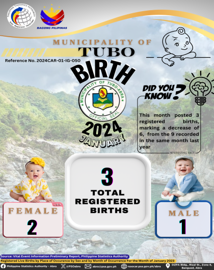 VITAL STATISTICS (BIRTH) January 2024 - Tubo