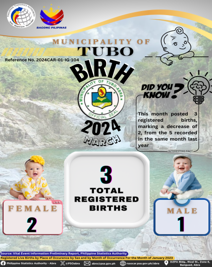 VITAL STATISTICS (BIRTH) March 2024 - Tubo