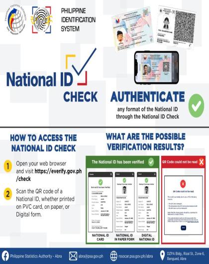 National ID Authentication: National ID Check