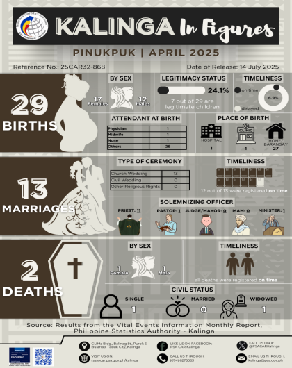 Kalinga in Figures: Pinukpuk for April 2025