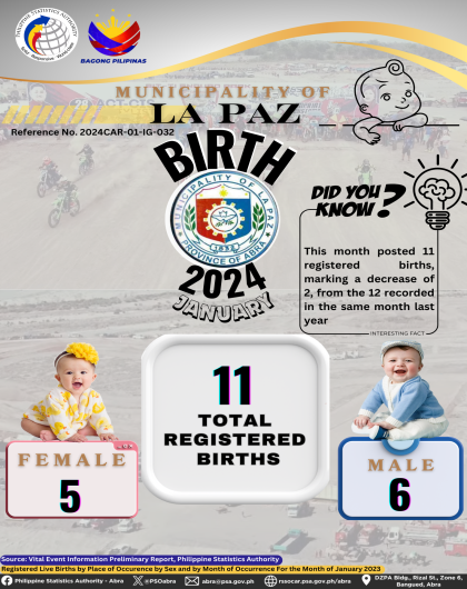 VITAL STATISTICS (BIRTH) January 2024 - La Paz