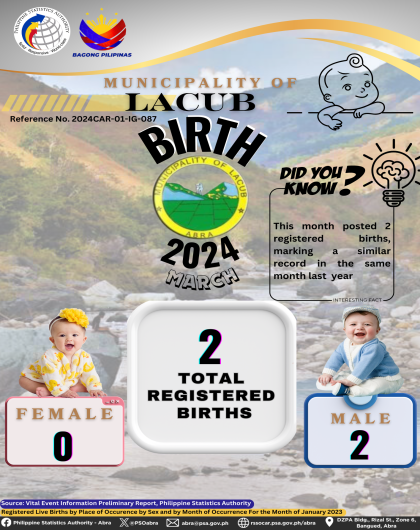 VITAL STATISTICS (BIRTH) March 2024 - Lacub