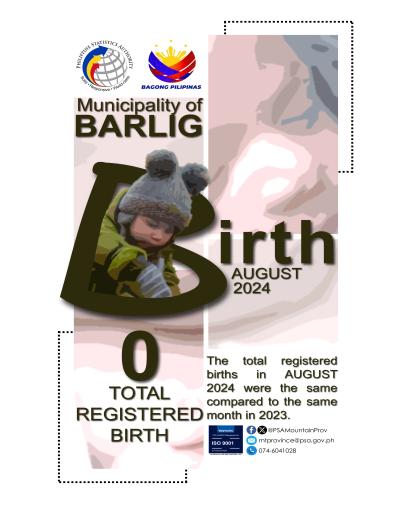 Barlig Birth Statistics August 2024