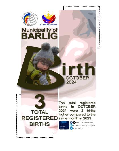 Barlig Birth Statistics October 2024