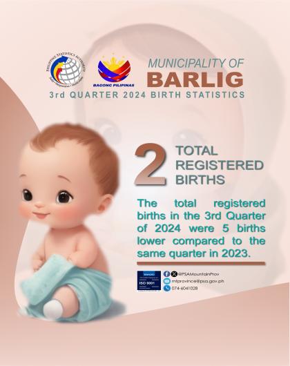 Barlig Birth Statistics Quarter 3 2024