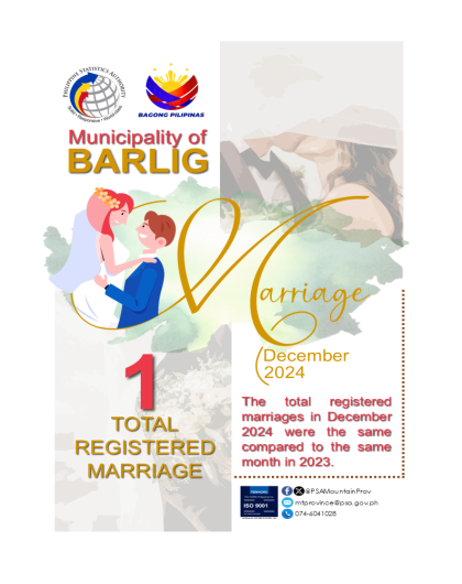 Barlig Marriage Statistics December 2024