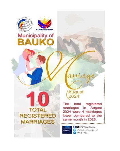 Bauko Marriage Statistics August 2024