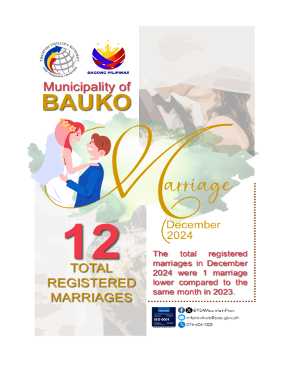 Bauko Marriage Statistics December 2024