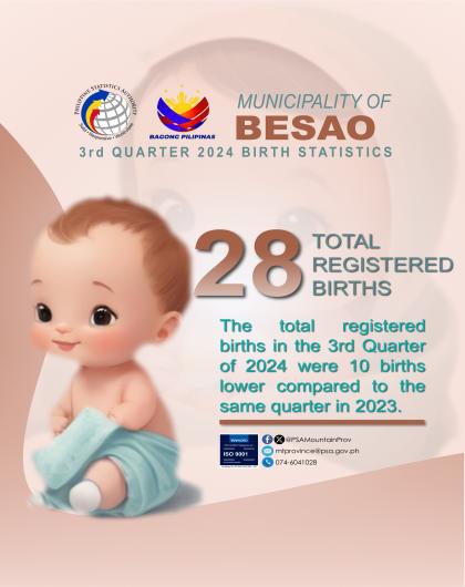 Besao Birth Statistics Quarter 3 2024