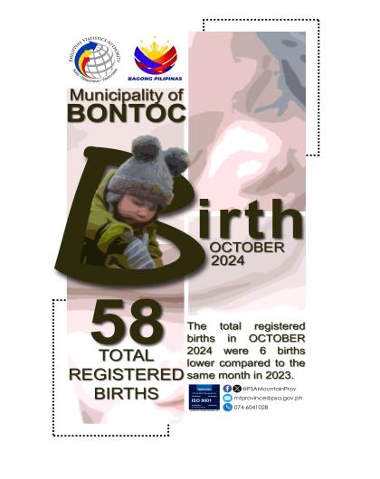 Bontoc Birth Statistics October 2024