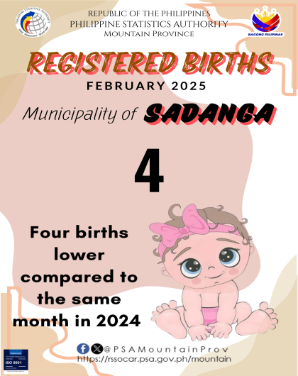 Sadanga Birth Statistics February 2025