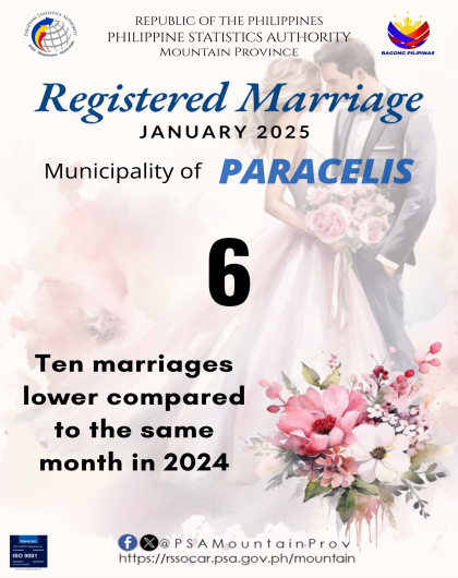 Paracelis Marriage Statistics January 2025