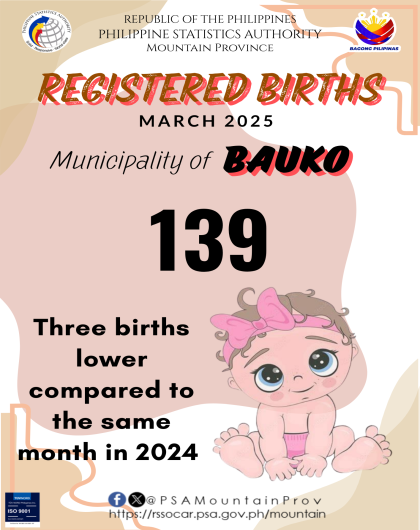 Bauko Birth Statistics March 2025