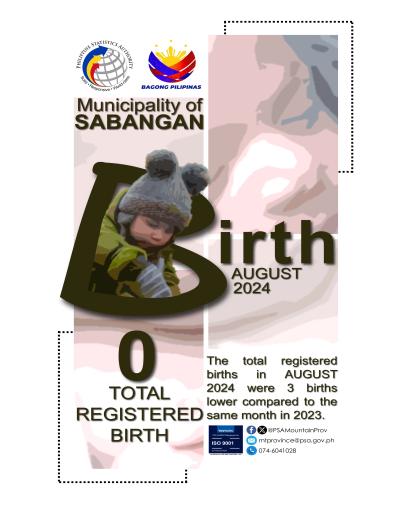 Sabangan Birth Statistics August 2024