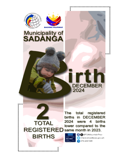 Sagada Birth Statistics December 2024