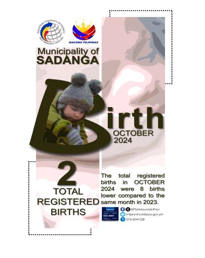 Sadanga Birth Statistics October 2024