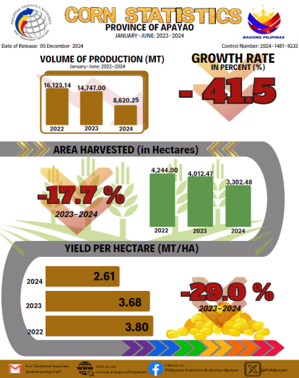 Corn Statistics (Jan-June: 2023-2024)