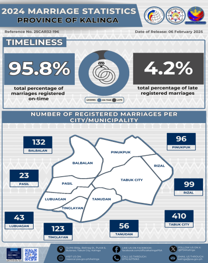 2024 Marriage Statistics in Kalinga