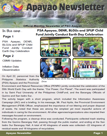 Apayao Newsletter (April 2025 Issue)