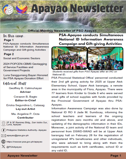 Apayao Newsletter (March2025)