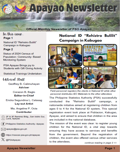 Apayao Newsletter (Jan2025)