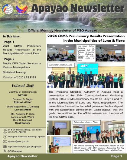 Apayao Newsletter (July Issue)