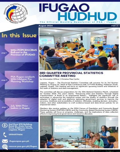 August 2024 Ifugao Newsletter