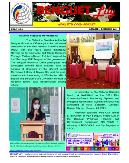 Q4 2021 Benguet Newsletter