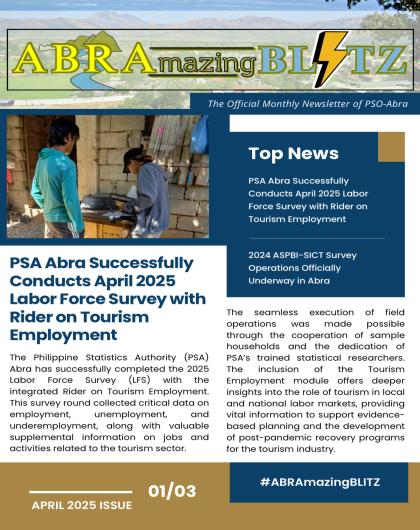 ABRAmazing BLITZ: The Official Monthly Newsletter of PSO Abra; APRIL 2025 Edition