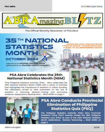 ABRAmazing BLITZ: The Official Monthly Newsletter of PSO Abra; October 2024 Edition