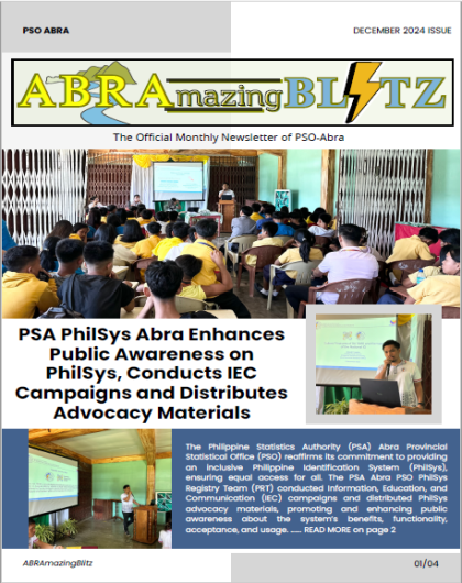 ABRAmazing BLITZ: The Official Monthly Newsletter of PSO Abra; December 2024 Edition